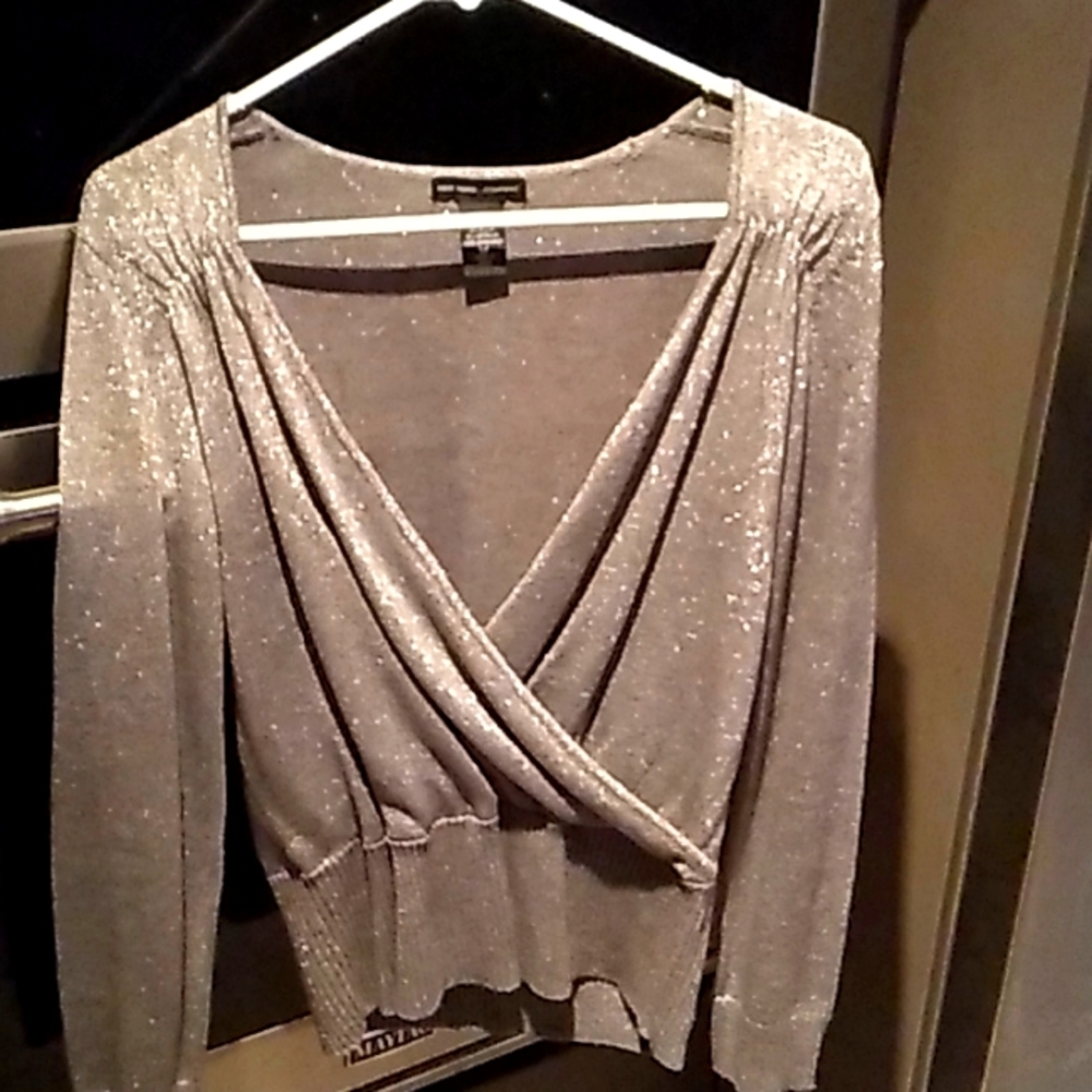 Metallic sweater
